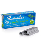 Swingline Staples, S.F. 3, Premium, 1/4' Length, Half Strips, 105/Strip, 3750/Box, 1 Box (35442)