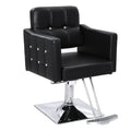 OmySalon Hair Salon Chair Hydraulic Barber Chair for Home Barbershop Black, Braiding Chair for Hair Stylist Heavy Duty, Styling 