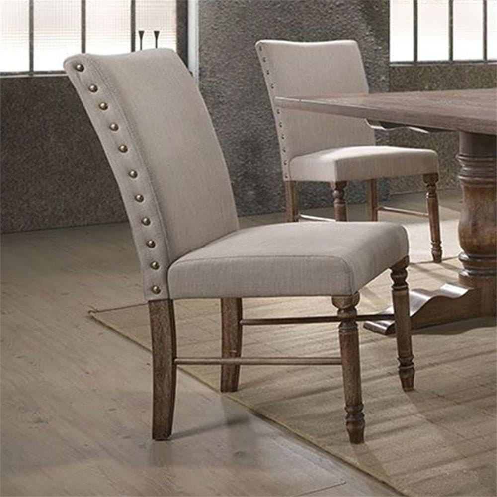 Leventis Fabric Parson Dining Chair - Thumbnail 2