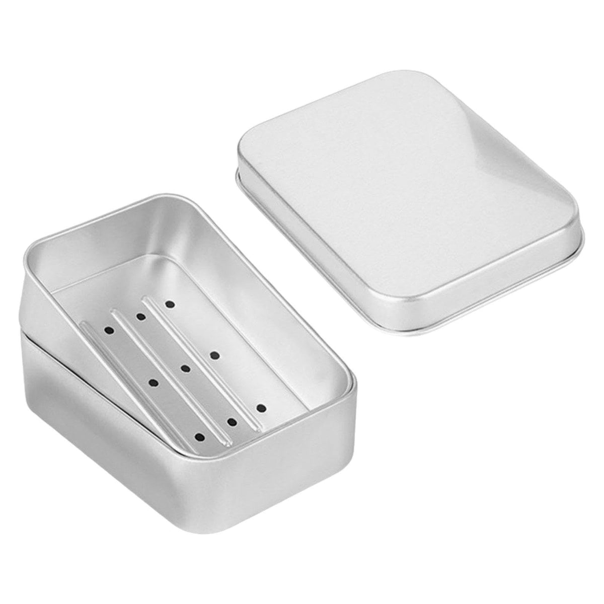 HEAVENGLOW Portable Soap Box Storage Tin Jar for Business Trips Outdoor Activities Home Rectangle|Home & Garden | Bath | Soap Di