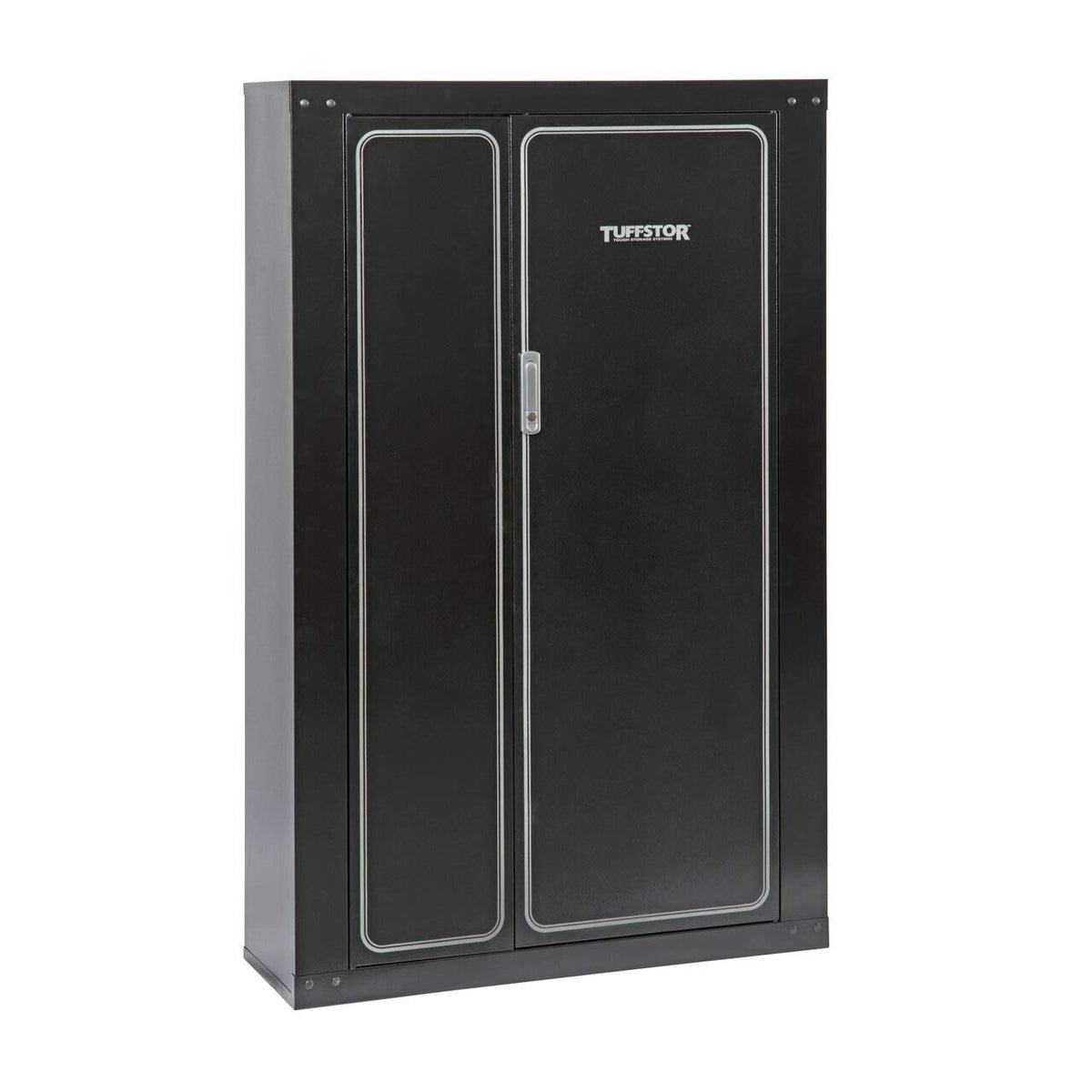 American Furniture Classics Gun Security Cabinet 16 Gun Metal Security Cabinet With Two Doors & 3 Pt. Locking System