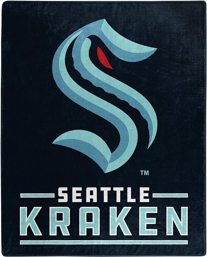 Seattle Kraken Blanket 50X60 Raschel Signature Design