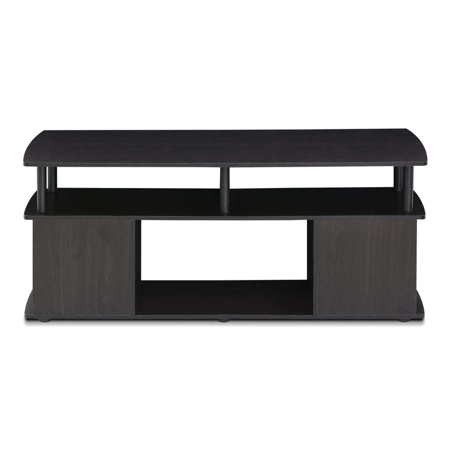 Furinno Jaya Tv Stand For Tvs Up To 50 Inch With Open Storage, Blackwood