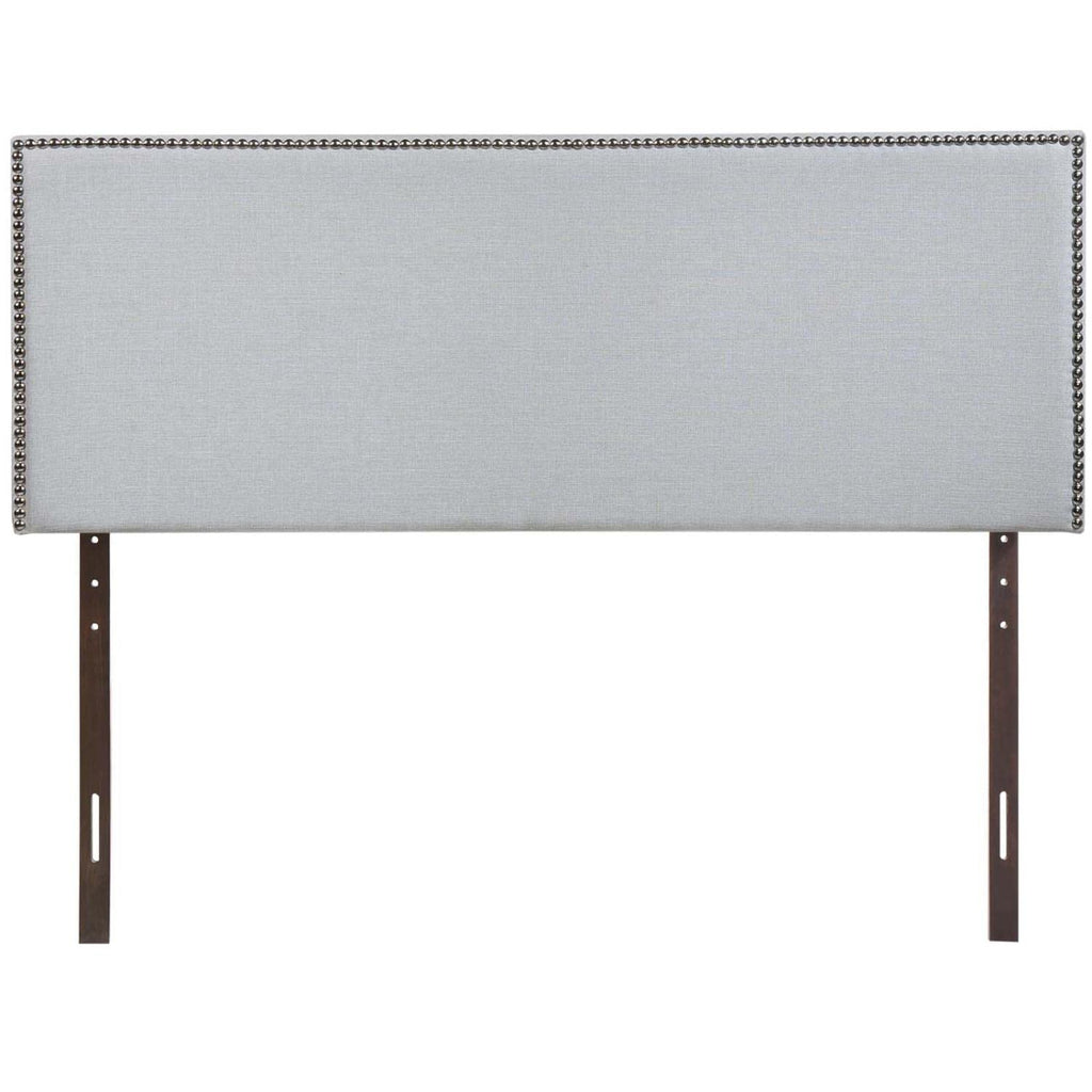 CasaFoyer  Region Linen Fabric Upholstered Full Headboard | Spacious & Elegant Design | Nailhead Trim | Modern Decor | Fits Most Full Beds