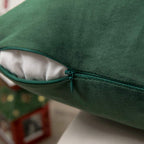Miulee Christmas Velvet Soft Soild Decorative Square Throw Pillow Cover Cushion Case For Sofa Bedroom Car 18 X 18 Inch 45 X 45 Cm