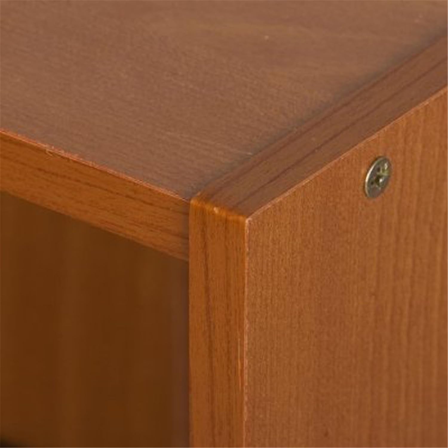 Furinno Pasir 3 Tier Shelf with 3 Door/Round Handle, Steam Beech