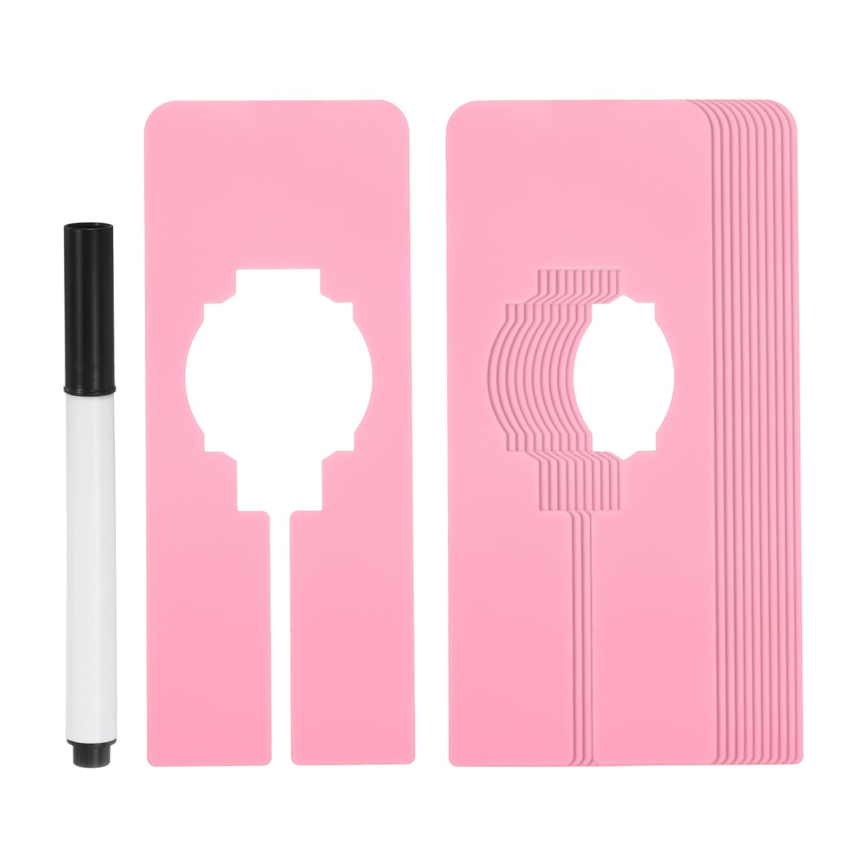 PATIKIL Clothes Dividers Hanging Clothes 12Pack Rectangle Clothing Pen Pink