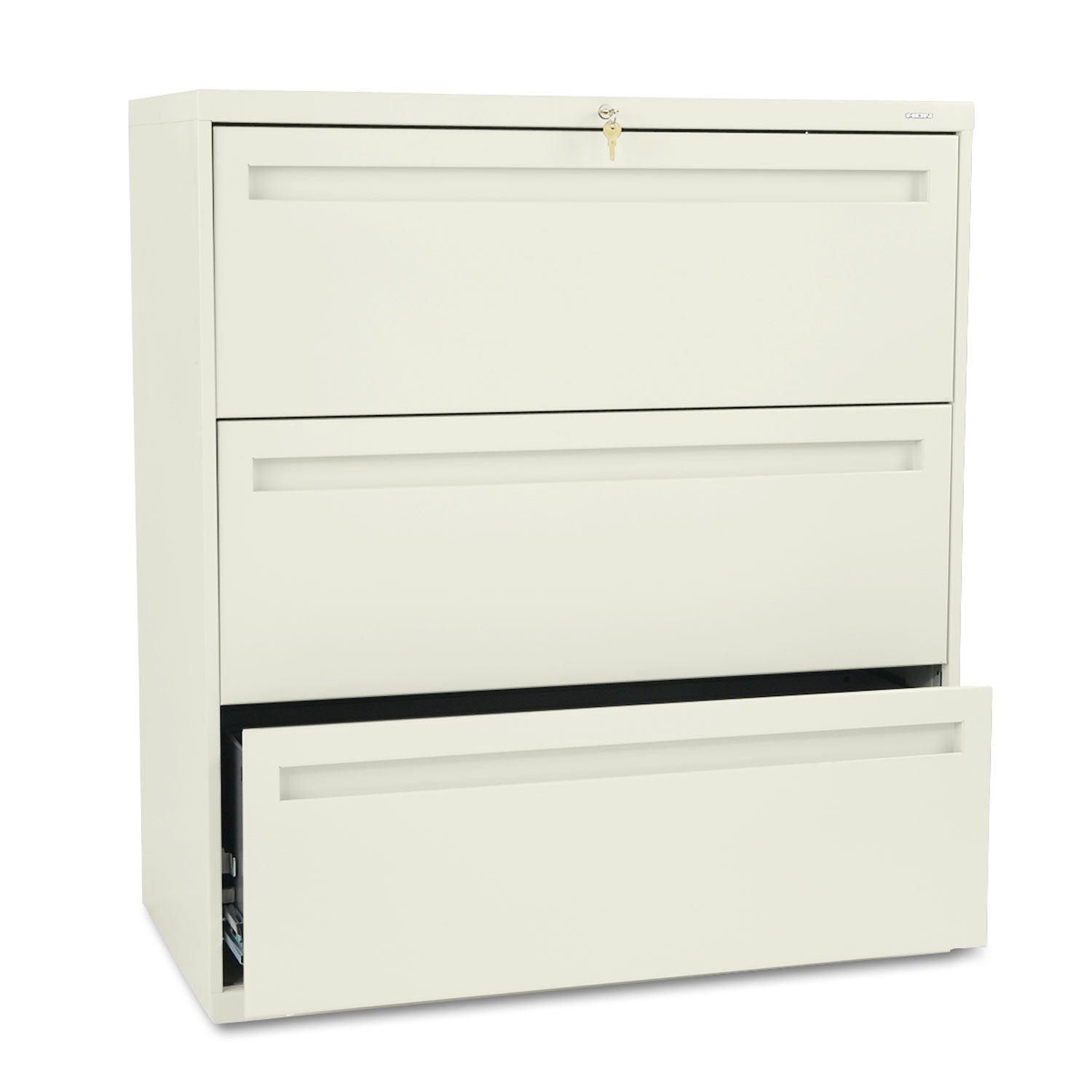 Hon 783Ll 700 Series Three-Drawer Lateral File, 36W X 19-1/4D, Putty