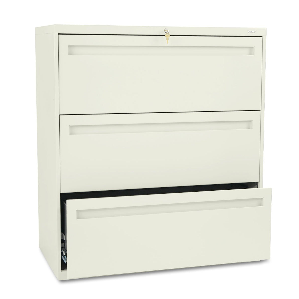 Hon 783Ll 700 Series Three-Drawer Lateral File, 36W X 19-1/4D, Putty