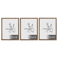 ArtbyHannah 11x14 Picture Frame Set of 3, Walnut Picture Frames for Wall Mount, Photo Frame for Posters&Art Prints (Including Ex