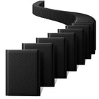 Metronic 100 Pack Black Bubble Mailers 4x8" - Waterproof Self-Seal Padded Envelopes for Gifts, Makeup Supplies, Small Items
