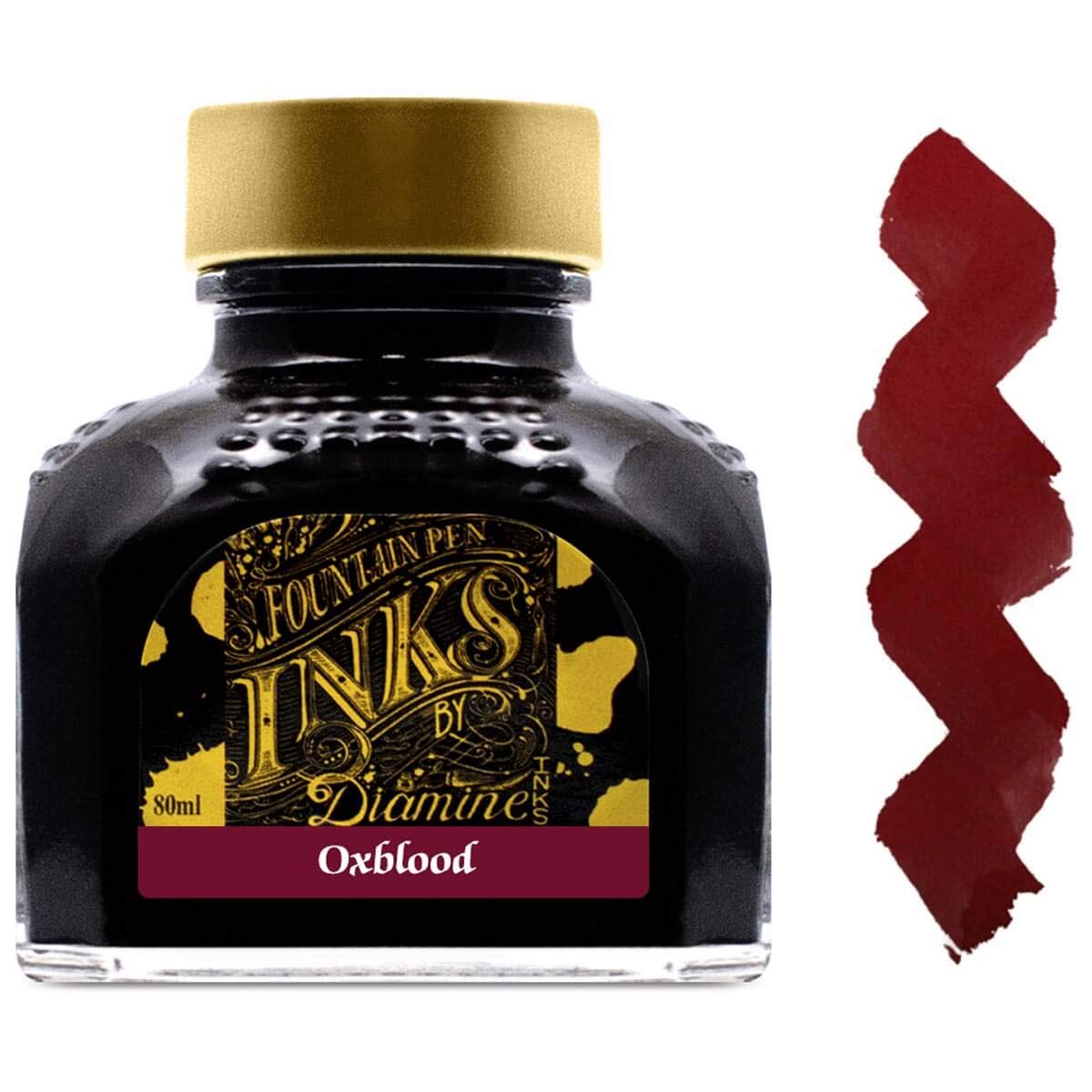 Diamine Fountain Pen Ink, 80 Ml Bottle, Oxblood