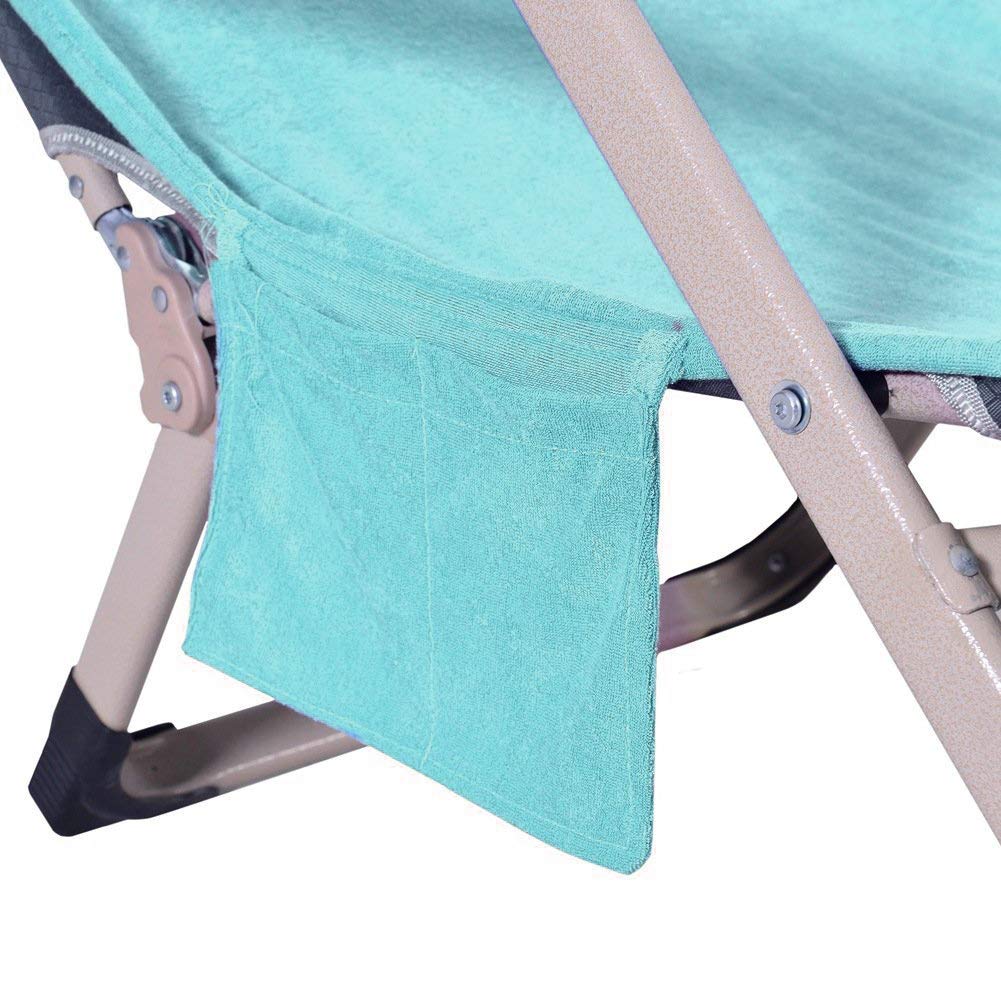Vocool Chaise Lounge Pool Chair Cover Beach Towel Fitted Elastic Pocket Won'T Slide (Lakeblue)
