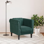 vidaXL Dark Green Velvet Armchair
