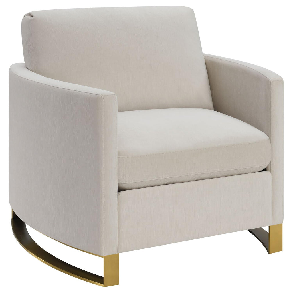Coaster Home Furnishings Corliss Upholstered Arched Arms Beige Chair (508823)