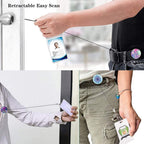 Retractable Id Badge Holder,Nurse Badge Reels With Clip,Name Card Holders For Office Worker Doctor Nurse (3 Pack Pretty Panda)