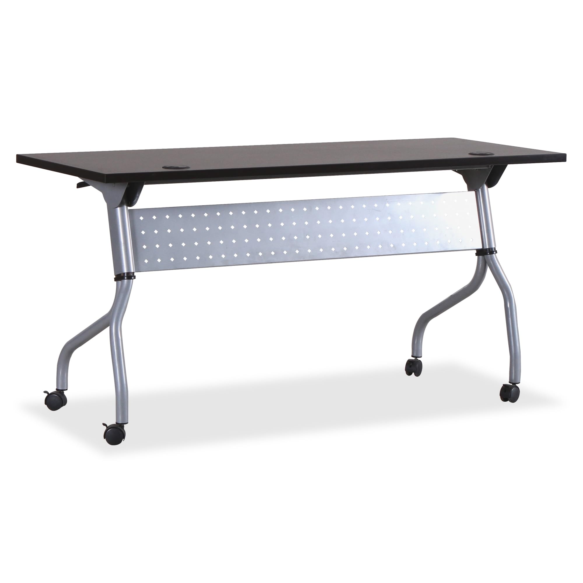 Lorell Llr60730 Espresso/Silver Training Table