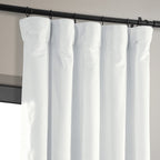 Hpd Half Price Drapes Signature Velvet Thermal Blackout Curtains For Living Room 120 Inch Long (1 Panel) Rod Pocket Insulated Blackout Curtains For Bedroom Window Curtains, 50W X 120L, Primary White