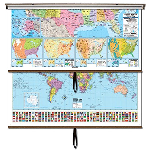 Us World Advanced Political Wall