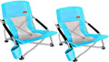 Nice C Low Beach Chair, Beach Chairs for Adults 2 Pack, Sling, Folding, Portable, Concert, Kids, Boat, River, Sand Chair, Sillas