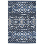 Rizzy Home Alora Decor Pueblo 5' X 8' Tribal Indigo/Natural/Blue/Gray Hand-Tufted Area Rug