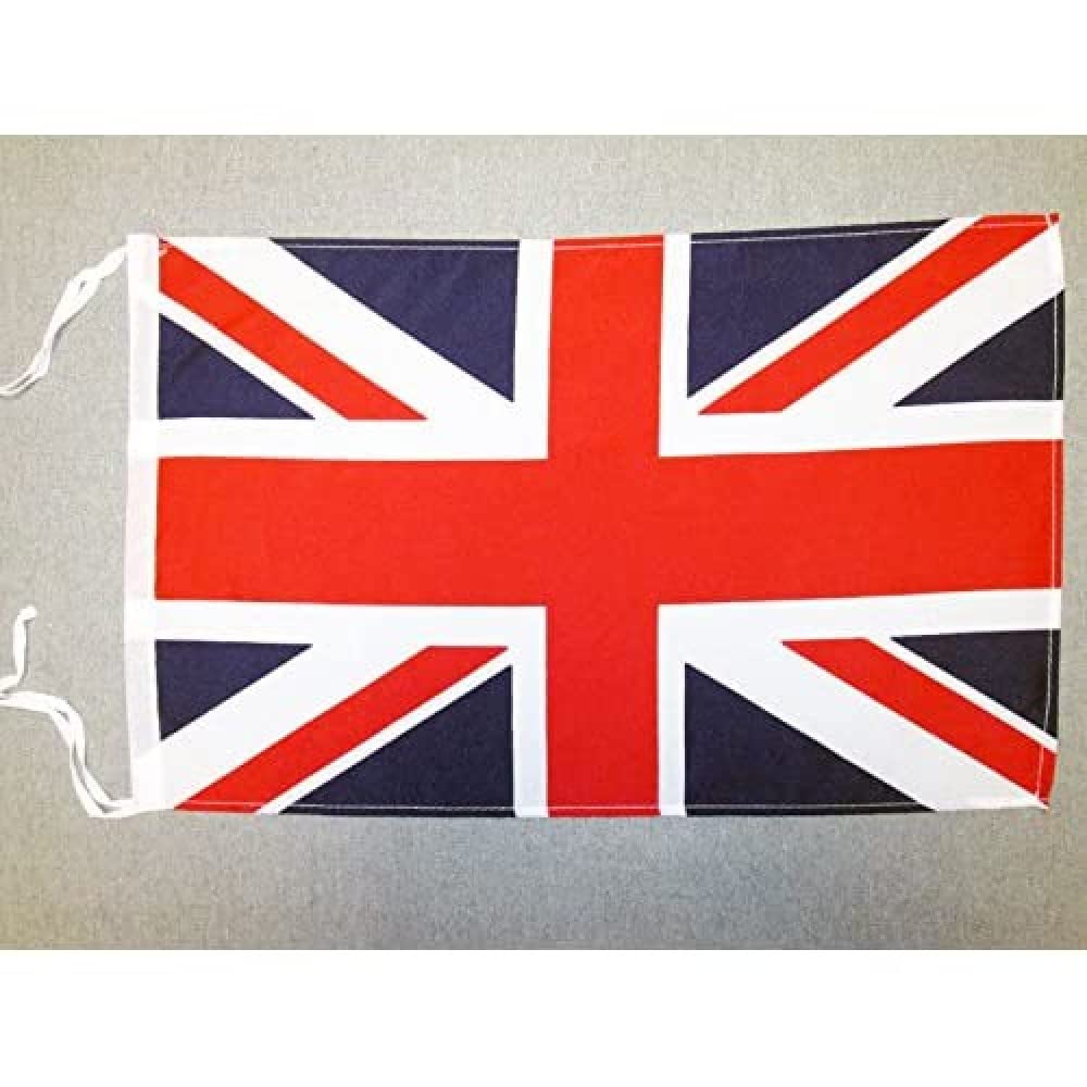Az Flag United Kingdom Flag 18' X 12' Cords - Uk - British - England Small Flags 30 X 45Cm - Banner 18X12 In