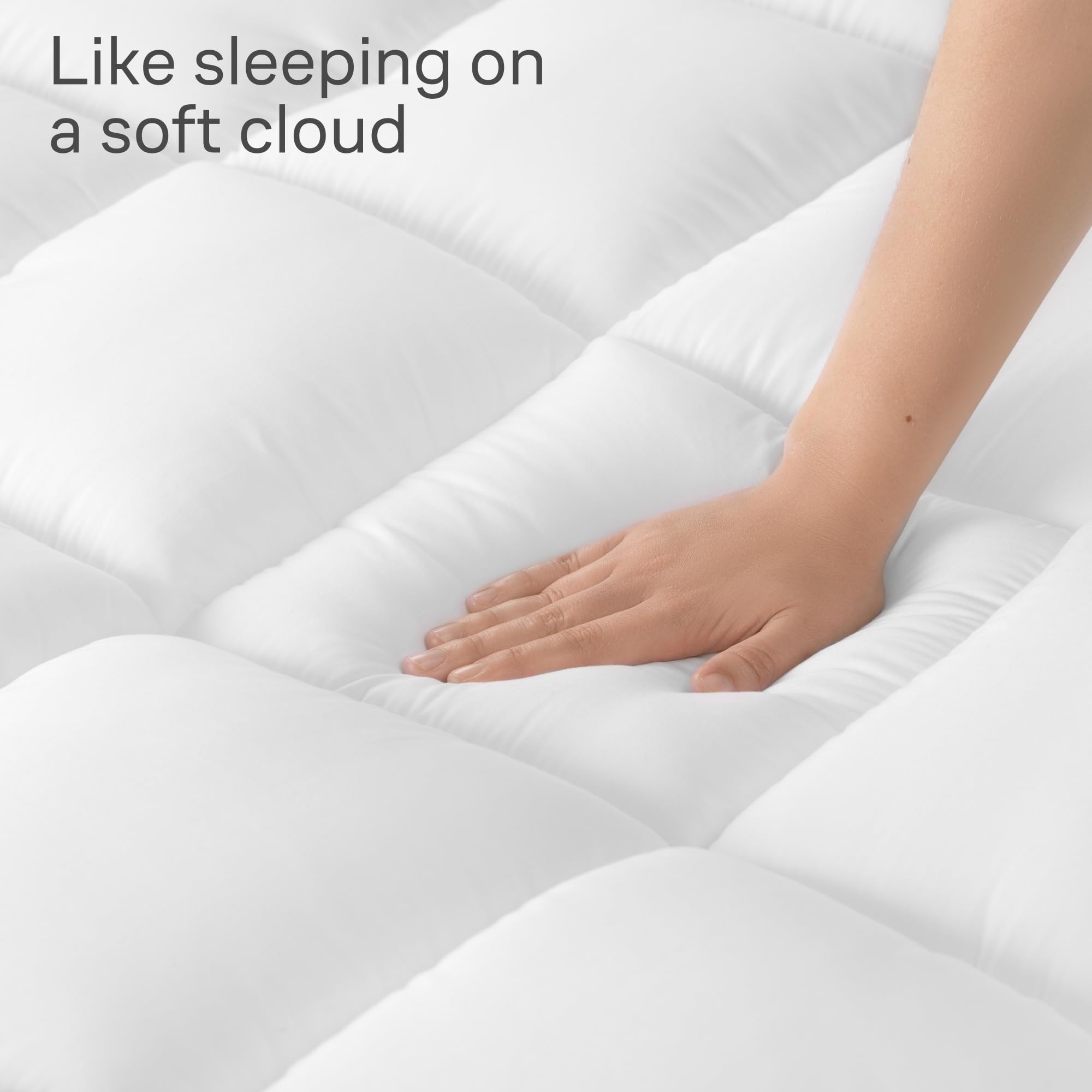 Niagara 2 Inch Twin Mattress Topper - Cooling Breathable Pillow Top Mattress Pad For Back Pain Relief - Deep Pocket Topper Fits