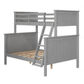 Leah Twin Over Full Bunk Bed Gray