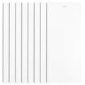 DALIX PVC Trimmable Length Vertical Blind Replacement Slat 82 1/2 X 3 1/2 (8 Pack, White)