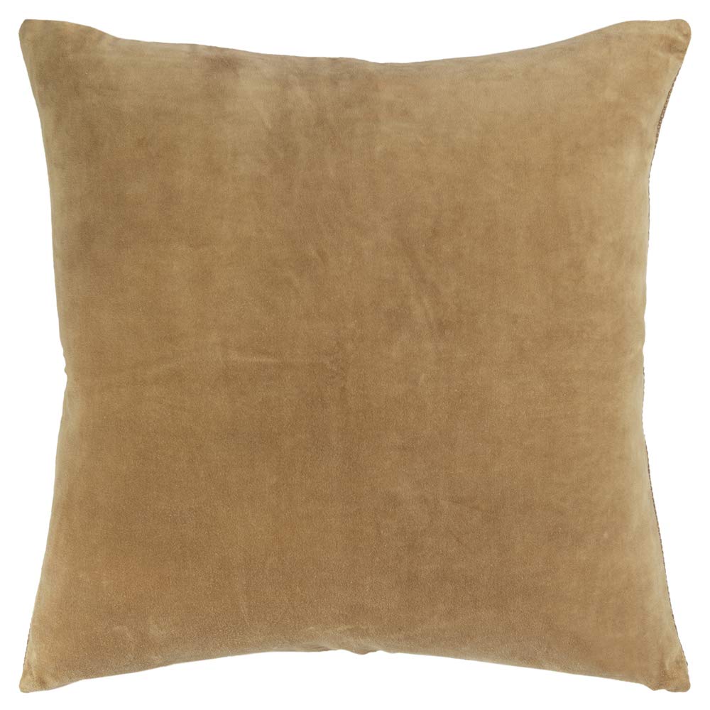 Rizzy Home 22&quot; x 22&quot; Cotton Canvas Pillow Cover in Gold