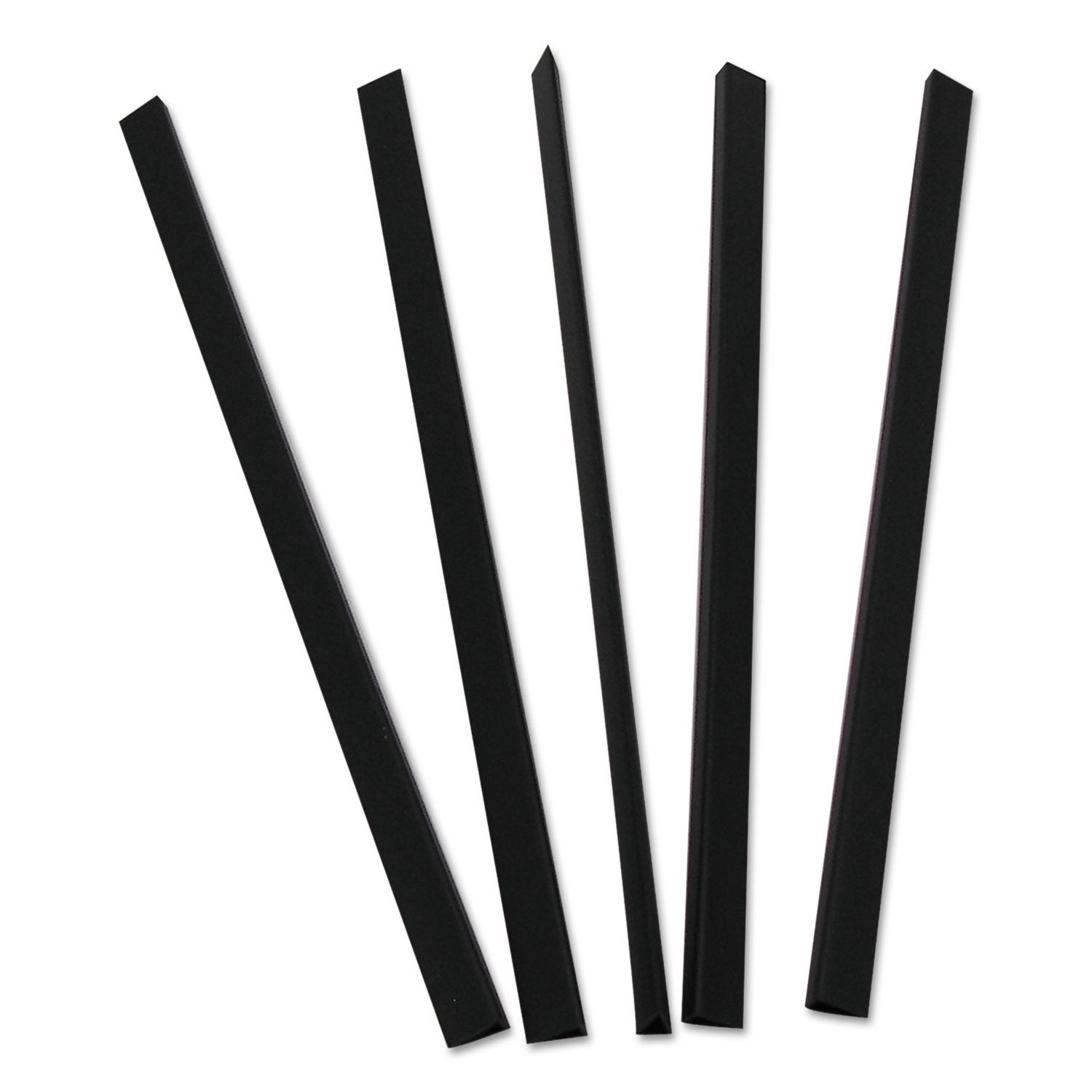 Slide 'N Grip Binding Bars, Black, 11 X 1/4, 100/Box