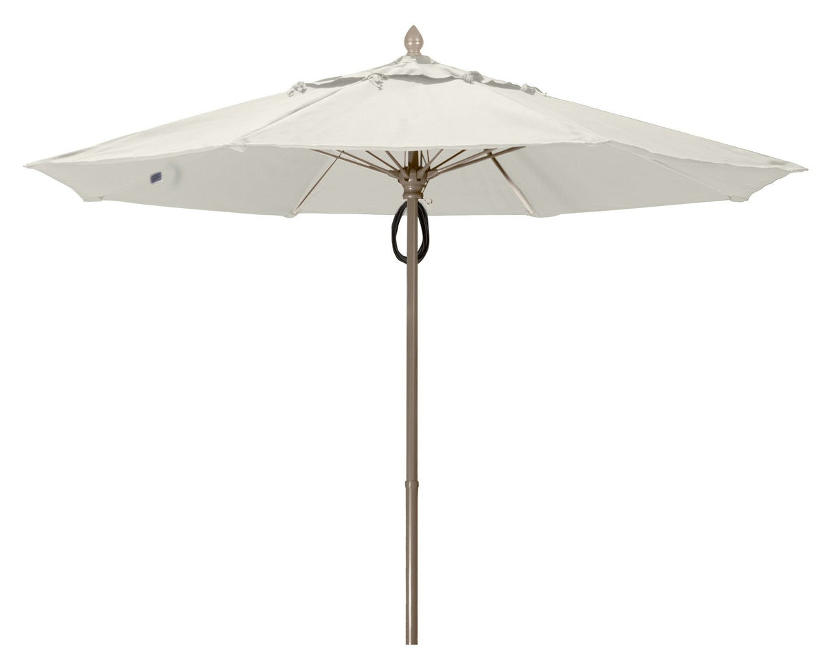 Fiberbuilt Umbrellas 9Mppcb-8605 Market Umbrella, 9' Marine Grade Canopy, Natural White