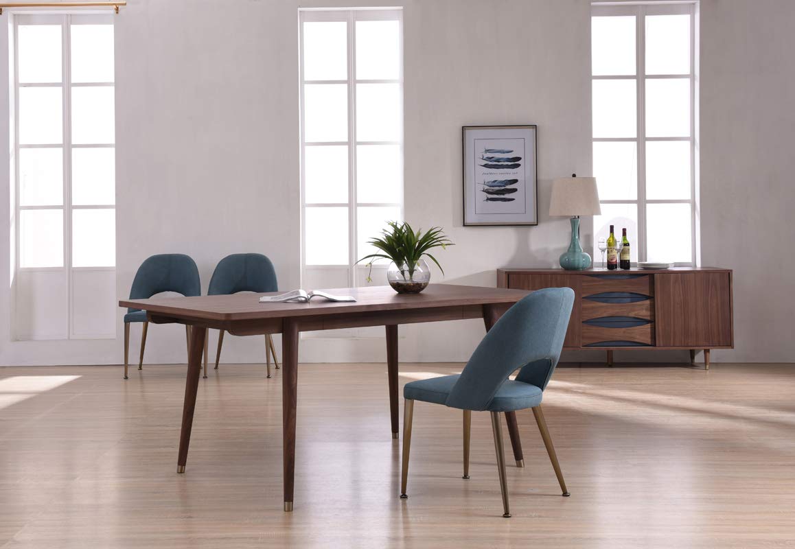 HomeRoots Modern Walnut Dining Table