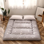 Grey Constellation Japanese Floor Futon Mattress, Tatami Floor Mat Portable Camping Mattress Kids Sleeping Pad Foldable Roll Up