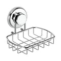 HASKO accessories - Super Powerful Vacuum Suction Cup Soap Dish - Strong Stainless Steel Sponge Holder for Bathroom & Kitchen (C