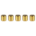 Mega Candles 5 pcs Gold 1/2 Inch Diameter Ceramic Chime Ritual Spell Candle Holders, Great for Casting Chimes, Meditation, Ritua