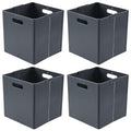 Vadidiya Collapsible Storage Cube, Plastic Folding Cubby Organizer, 4Pack