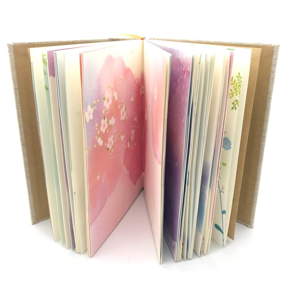 Siixu Colorful Blank Notebook, Unruled Personal Diary Journals To Write In For Women, Hardcover Writing Notepad Gift, Unique Wat