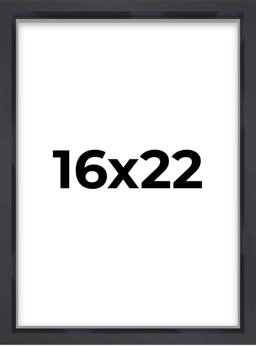 16x22 Shadow Box Frame Contemporary Black | 1'' Depth of Usable Space| Interior Size 16x22 or 22x16 Inches| UV Resistant Acrylic