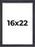 16x22 Shadow Box Frame Contemporary Black | 1'' Depth of Usable Space| Interior Size 16x22 or 22x16 Inches| UV Resistant Acrylic
