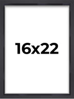 16x22 Shadow Box Frame Contemporary Black | 1'' Depth of Usable Space| Interior Size 16x22 or 22x16 Inches| UV Resistant Acrylic