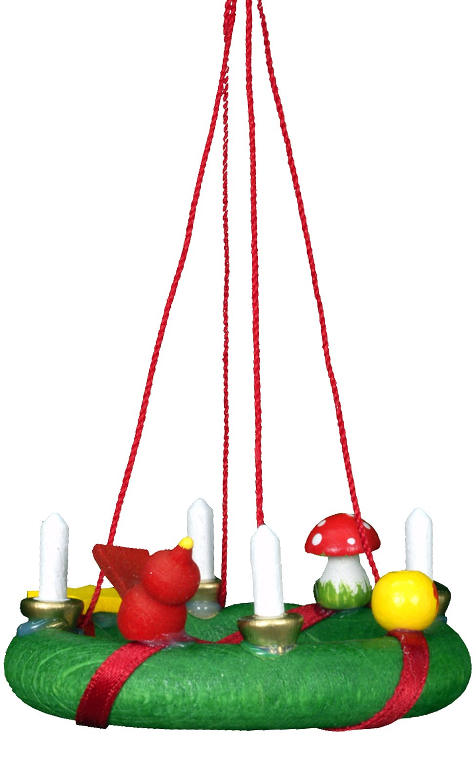 Alexander Taron Importer 10-0160 Christian Ulbricht Ornament-Christmas Wreath.75 H W x 2'' D, White