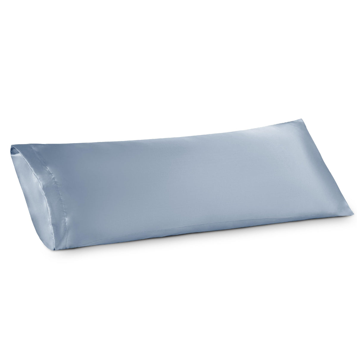 Bedsure Body Pillow Cover Stone Blue 20X54 Inches - Super Soft Silky Satin Long Pillowcase - Envelope Closure Body Pillow Pillow