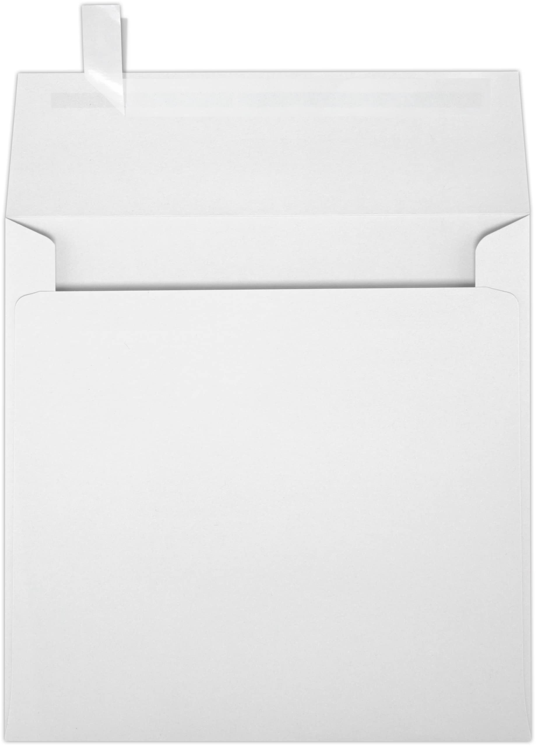 Luxpaper Square Invitation Envelopes | Peel & Press | 5 1/2' X 5 1/2' | Bright White | 70Lb. Text | 50 Qty