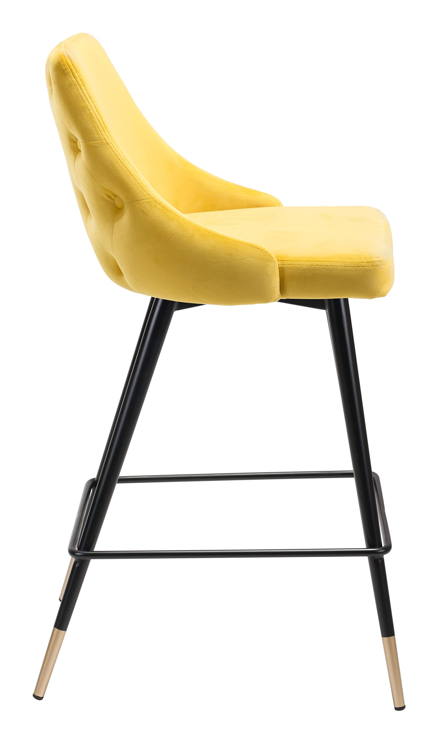 Zuo Piccolo Counter Stool Yellow
