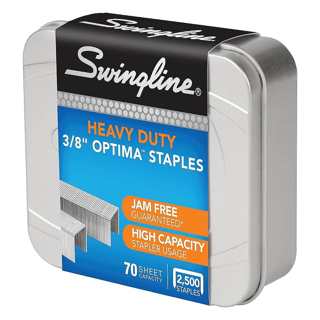 Swingline 35550 Optima High-Capacity Staples 3/8-Inch Leg 2 500/Box