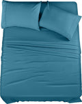 Utopia Bedding King Bed Sheets Set - 4 Piece Bedding - Brushed Microfiber - Shrinkage And Fade Resistant - Easy Care (King, Deni