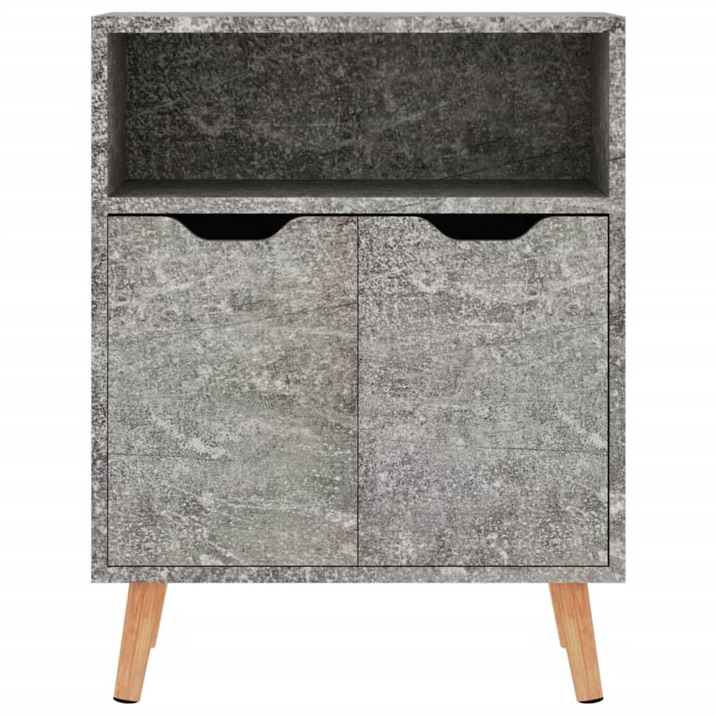 vidaXL Sideboard Concrete Gray 23.6&quot;x11.8&quot;x28.3&quot; Chipboard
