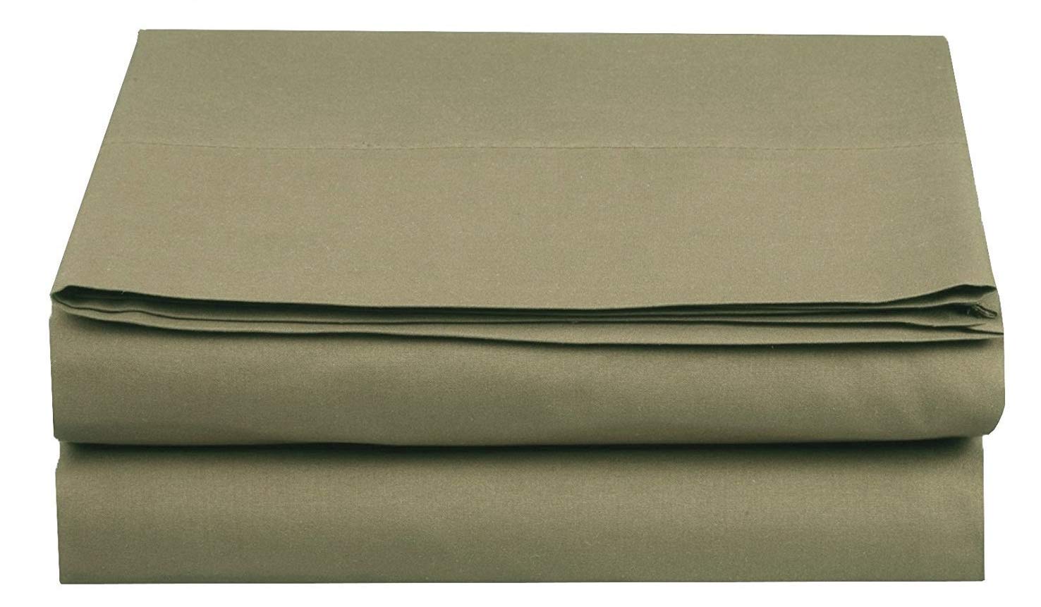 Luxury Fitted Sheet on Amazon Elegant Comfort Wrinkle-Free 1500 Premier Hotel Quality 1-Piece Fitted Sheet, Full Size, Sage