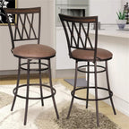 Steve Silver Sedona Swivel Barstool Bar Chair, Light Brown, 60 Degree Swivel, for Kitchen, Dining Room, Living Space, Commercial Grade strength Bar Stool, 22.52 x 22.24 x 47.04 in